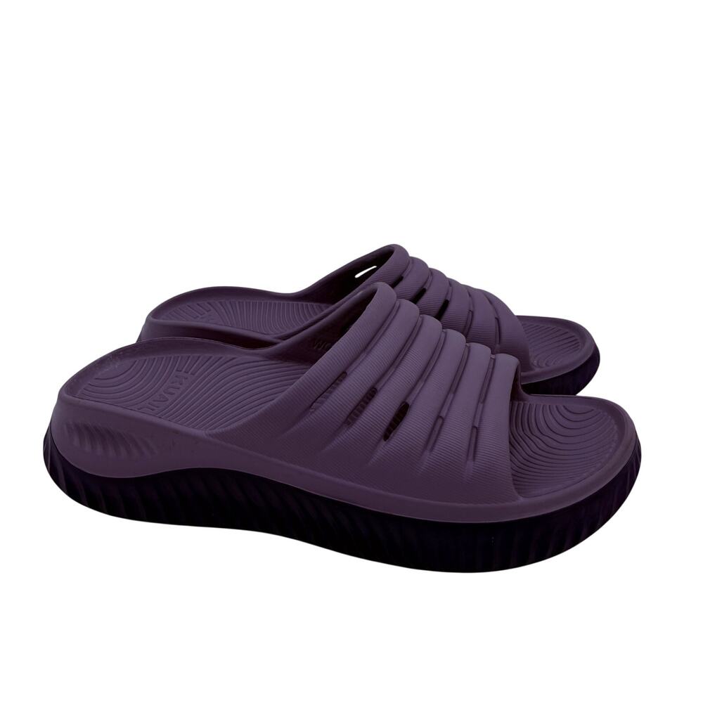 Kuailu Women's Purple Slides Sandals Size 8